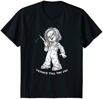 Kids Friends Till The End Chucky T-Shirt 10 Black