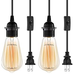 Hanging Lights with Plug in Cord, FadimiKoo Hanging
