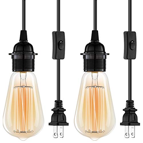 Hanging Lights with Plug in Cord, FadimiKoo Hanging