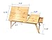 Bamboo Adjustable Laptop Table, Portable Bed Tray, Book Stand With Foldable Legs