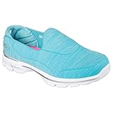Skechers Performance Women's Go Walk 3 Super Sock 3 Walking Shoe, Turquoise, 9.5 M US