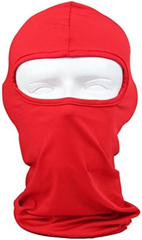Hiking Ski Face Mask Winter Warm Snowboard Outdoor Face Protective Red Hood Warm Neck Cover