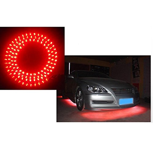 4pcs Car LED Strip Light Waterproof Car Motors Truck Flexible LED Strip Lights, DC 12V (Red) - Thumbnail 5