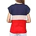 VOBAGA® Women's Loose Casual Stripe Color Collision T-Shirt Tops Blouse Red M