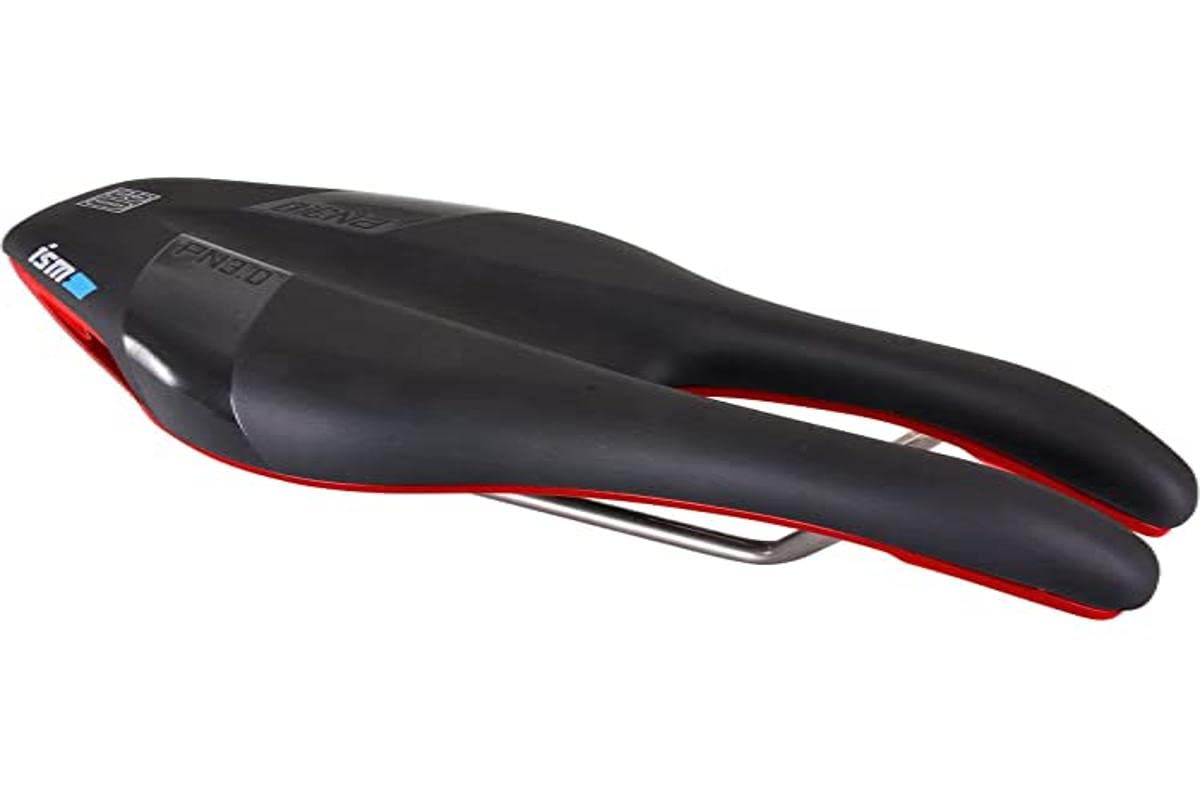 ISM PN 3.0 Black with Red Base Unisex Adult Saddle, Standard