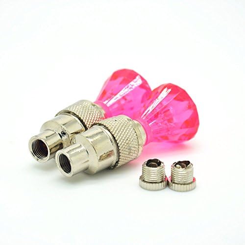 Youthlife Bicycle Wheel Valve Cap Light LED Flashing Lamp for Bike Motorcycle (Red)