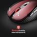 VicTsing Keyboard and Mouse [Whisper Quiet], 2.4GHz Wireless Keyboard Mouse Combo, Computer Keyboard and Wireless Mouse, USB Unifying Receiver, for PC Computer Laptop Windows iMac,Red