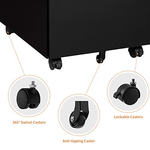 STEELCUBE 3 Drawer Locking File 3Drawer Portable File