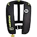 MUSTANG SURVIVAL - M.I.T. 100 Manual Inflatable PFD for Adults (Black-Fluorescent Yellow - One Size Fits All) Adjustable Waist Belt, Large Arm Cut Outs, USCG Approved