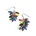 Recycled Paper Bead Cluster Musana Earrings - Multicolored - Fair Trade BeadforLife Jewelry from Africa