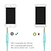 Sqrmekoko QuietComfort 45 Inline Micphone Volume Remote Audio Cable Compatible with Bose SoundTrue Soundlink QC25 QC35 QC35II QC45 OE2 OE2i On-Ear 2 Headphoes (Green)