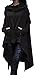 IF FEEL Women Casual Irregular Maxi Solid Color Hooded Shirt Blouse Top