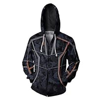 Rulercosplay Fashion Hoodie Avenger Hoodie Tony Sport Jacket Cosplay Costume (Stark, M)