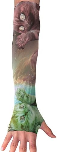 Suining Unisex Fantasy Cat Dream Sunscreen Outdoor Athletic Arm Warmer Long Sleeves Glove
