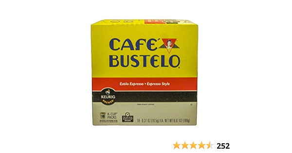 Keurig Cafe Bustelo Coffee Espresso 