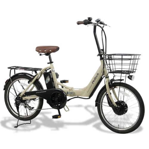 PELTECH(ペルテック) アルミ 折りたたみ 電動アシスト自転車 20インチ シマノ外装6段変速 日本電産製モーター 折り畳み 自転車 両立スタンド リアキャリア標準装備【簡易組立必要品】(TDN-212L)商品画像