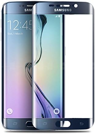 Brand Affairs Edge Edge To Edge Full Screen Coverage Coloured Tempered Glass for Samsung Galaxy S6 (Black)