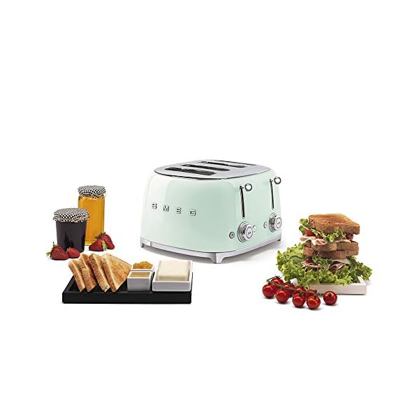 Smeg Tostadora TSF03PGEU · Imp de Italia 220v | Verde - Imagen 4