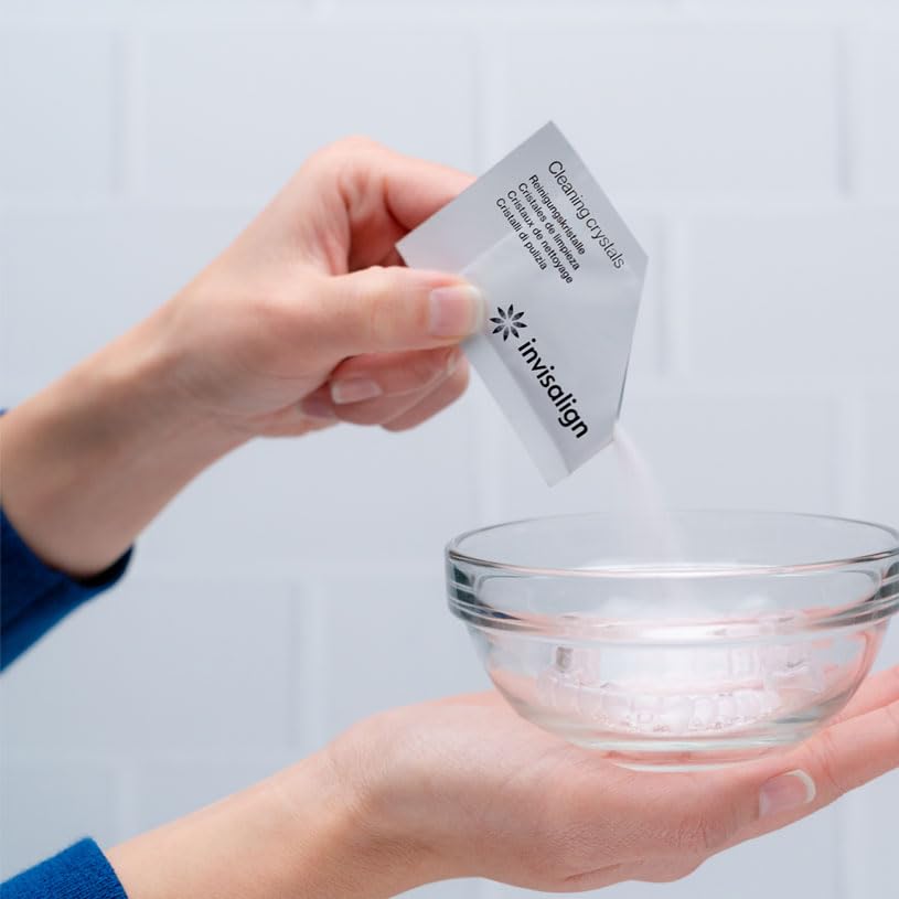 INVISALIGN Cleaning Crystals for Clear Aligners and Retainers, (50 Packets)