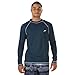 Speedo Men's UV Swim Shirt Long Sleeve Loose Fit Easy Tee, New Navy, Medium US