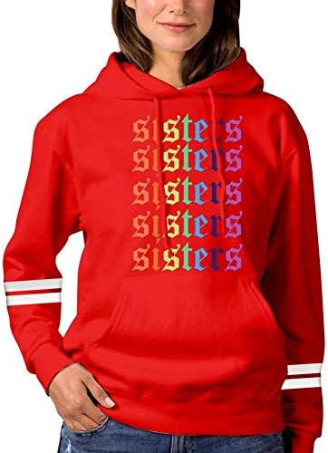 Ja-mes Char-les Rainbow Sis-ters Womens Fashion Hoodie Sweatshirts Sports Pullover Sweaters Cotton Croptop