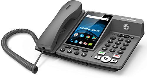 Portable Wireless Desk Phone-4G&WiFi-Android (Black)