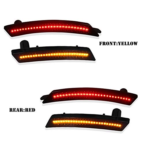 GTinthebox Smoked Lens Led Side Marker Light Kit for 2007-2013/14 MINI Cooper R55 R56 R57 R58 R59 R60 R61,Replace OEM Sidemarker Lamps - Thumbnail 2