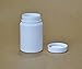 12PCS Plastic Round Container Bottles Storage Holder Dispenser Holder Organizer(White) (150ml)