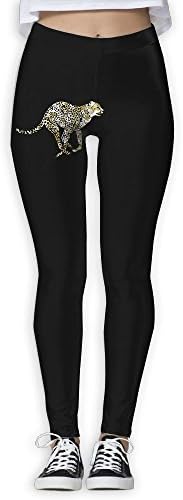 YJkuzi19 Cheetah Camouflage Women's Power Flex Yoga Capris Workout Running Leggings