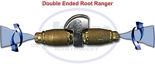 Jetter Nozzle Double Ended Root Ranger with 3/8" Inlet 6 gpm 4000 psi