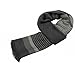 Runtlly Men's Winter Cashmere Scarf Stripes Warm Soft Scarves with Tassel Luxurious Winter Scarf For Men Women(Gary)