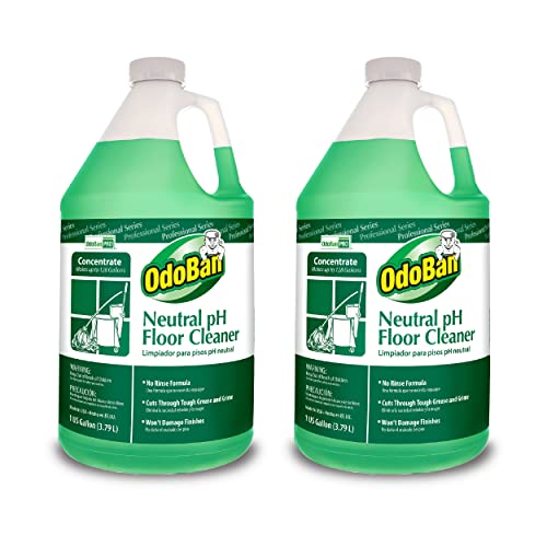 OdoBan Professional Series Neutral pH No Rinse Floor Cleaner Concentrate, Made…