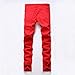 Qazel Vorrlon Boys Skinny Jeans, Ripped Stretch Denim Pants with Holes for Children's, Blue