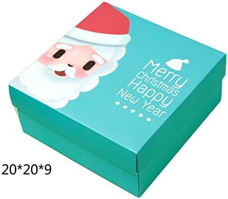 ジンニュウ クリスマス ギフトボックス ギフト ラッピング 高級 プレゼント用箱 アクセサリー 正方形ボックス プレゼント用箱 多用ケース 高級 大型 包装箱 収納ボックス 紙箱 ラッピングボックス ブルー F Tarunniketanpublicschool Com