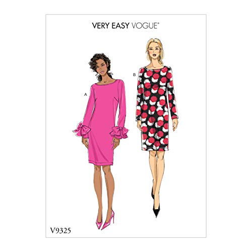 Vogue V9325E5 Very Easy to Sew Women's Lined Fitted Dress Sewing Patterns, Size…