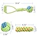 Nollary Pet Dogs Cotton Rope Chew Toys Interactive Tug of War Ball Toys for Puppies Teething Clean Aggressive Chewers 3 in 1 Set …