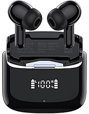 Wireless Earbuds JOWAVE V5.1 Built-in Mic Bluetooth Earbuds 35Hrs Playtime Hi-Fi Stereo in-Ear Wireless Earphones with Fast Charging Case IPX7 Waterproof Touch Control Headphones Ear Buds for Sports