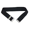 Womens-Invisible-Hidden-Elastic-Belt-with-Flat-Buckle-No-Show-no-bulge-belt-Black-One