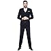 YIMANIE Men's Suit Slim Fit One/Two Button 3 Piece Suits Jacket Vest & Trousers