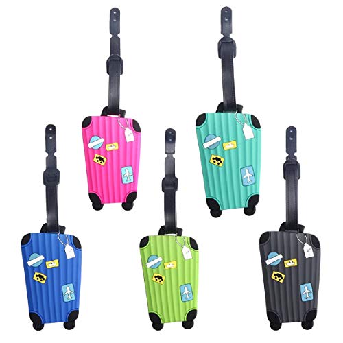 PVC Luggage Tags Aircraft Luggage Labels Address Travel Accessories Handbag Tag Travel Suitcase ...