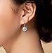 FINE&FOOK S925 Sterling Silver Naked Drill Chandelier Zirconia Diamond Hook Dangle Earrings,9mm