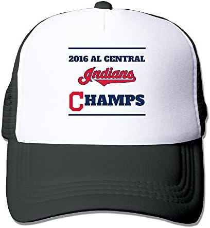 Cool Trucker Hat Indians 2016 AL Champs Adjustable Mesh Hat Trucker Cap For Men And Women Black