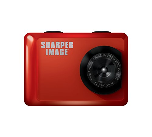 Sharper Image SVC555RD 720P Action Cam with Waterproof Case, Includes Bike and Helmet Mount (Red)