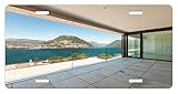 Modern License Plate by Lunarable, Penthouse with