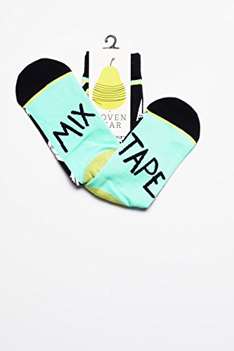Woven Pear, Women Mix Tape Socks, One Size