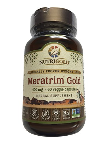 Nutrigold Meratrim Gold Clinically-Proven Fat Burning and Fast Weight-Loss Vegetarian Supplement Capsules, 60 Count