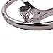 13.5Inch Stainless Steel Boat Steering Wheel 3 Spokes with Turning Knob,3/4