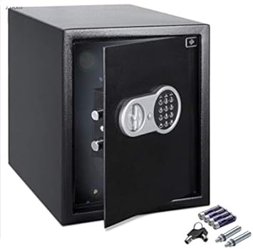 Deuba Xxl Tresor Elektronik Zahlenschloss 35x40x40cm Inkl Innenbeleuchtung Doppelstahlbolzen Montagematerial Safe Mobeltresor Schwarz Amazon De Baumarkt