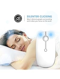 Ratón inalámbrico Bluetooth de 2,4 GHz, Jelly Peb Dual Mode Slim Wireless Mouse con 2400 DPI compatible con PC, portátil, Mac, Android, Windows