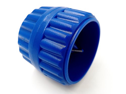 TIPU 1-3/8" Inner-Outer Reamer, 3/16" to 1-3/8" PVC Pipe Reamer, Burr Remover for PVC Tubing, Tubing Chamfer Tool, PVC Pipe Deburring Tool, Blue